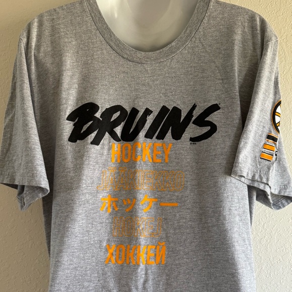 Adidas Boston Bruins Amplified T-Shirt - Picture 1 of 7